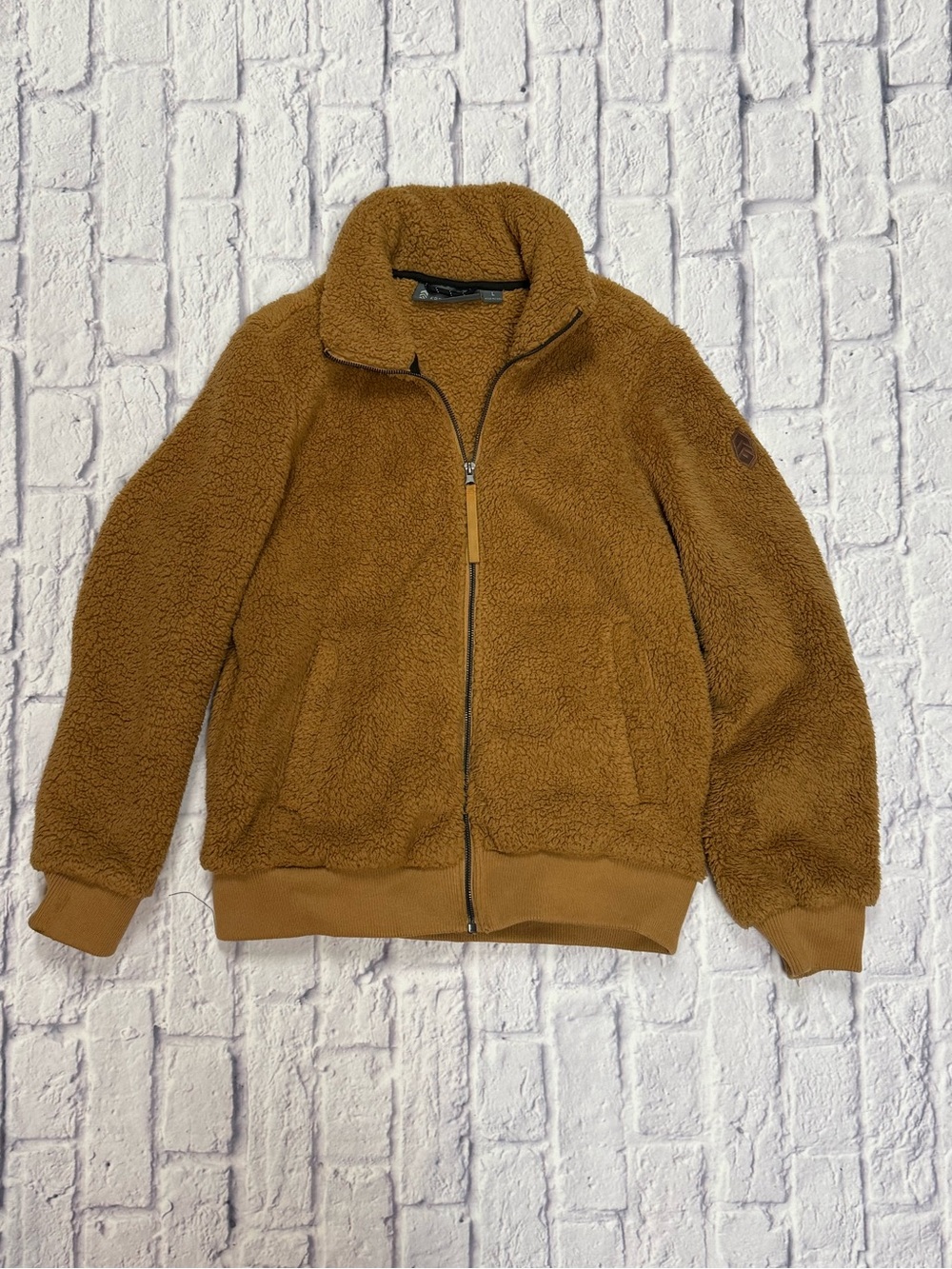 Free Country Caramel Sherpa Zip-Up Jacket